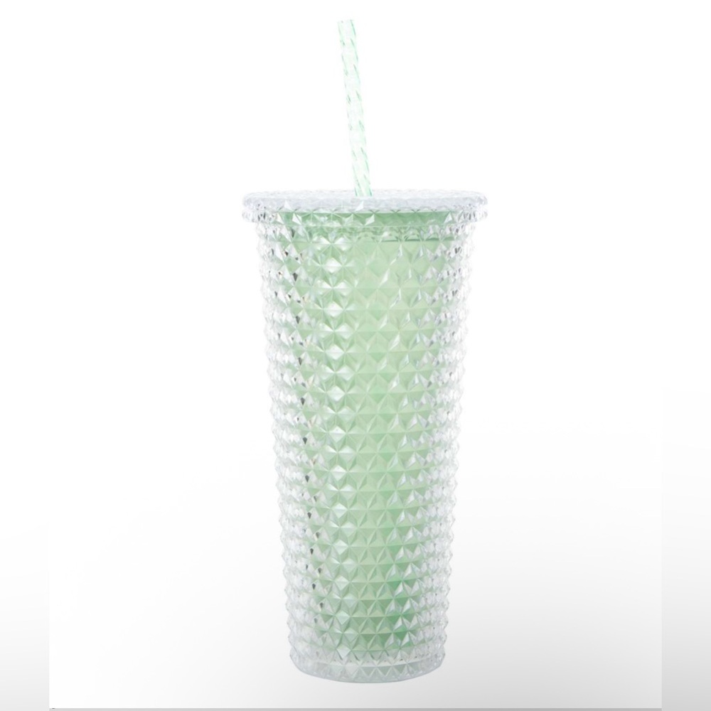 NEW Clear Green Diamond Color Changing Tumbler